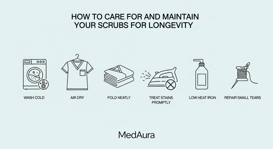 how to wash scrubs