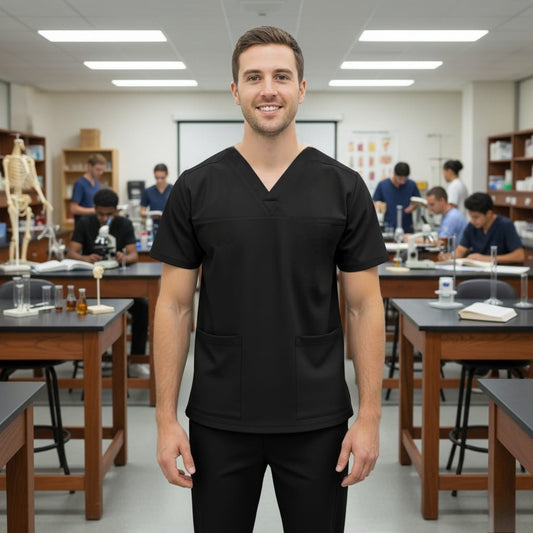 Premium Men’s Scrub Top (Elite Duo)