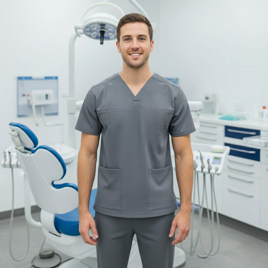Premium Men’s Scrub Top (Elite Duo)