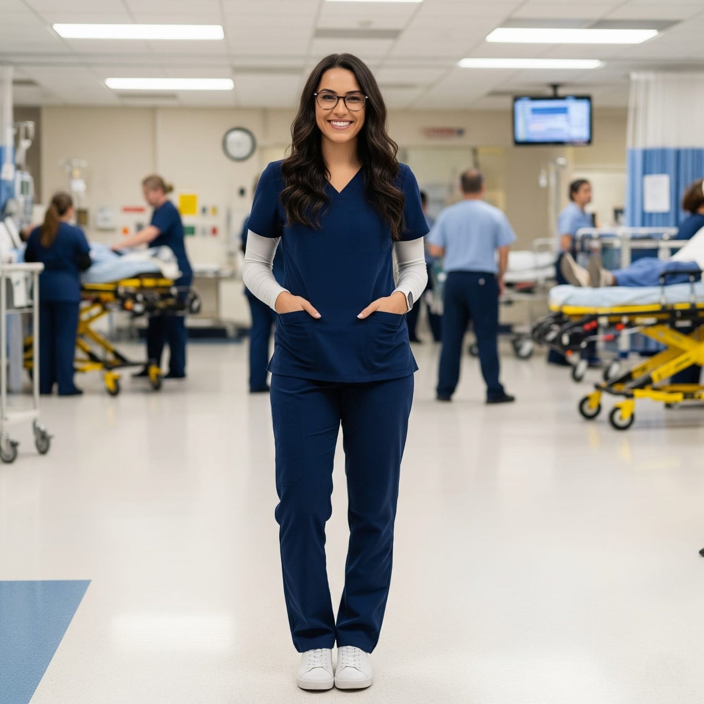 Women’s Premium Scrub Top – Elite Duo