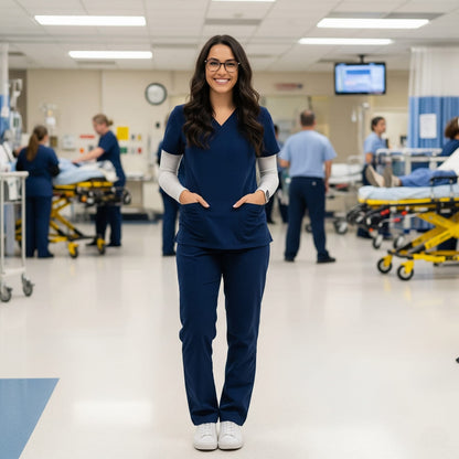 Women’s Premium Scrub Top – Elite Duo